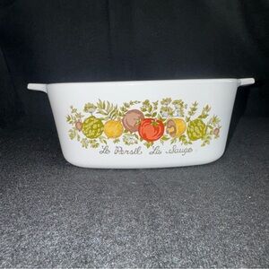 Corning Ware Spice Of Life Le Persil La Sauge A-1 1/2-B 1.5 Qt Dish - No Lid